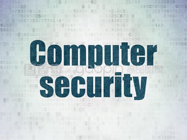數(shù)碼紙背景下的電腦保安